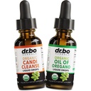 Candi Cleanse & Oregano Öltropfen - Organisches Öl von Oregano Tropfen Flüssigkeit & Black Walnut Wormwood - Extra Strength Overgrowth Balance Complex, Natural Oral Gut Cleanser Detox Health Supplements 1 oz