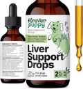 Forever Puppy Liver Support Drops für Hunde - Milk Thistle Supplement für Hunde - Liver Cleanse Detox Drops w/Liquid Silymarin Kräuter - Canine Supplements & Vitamine für alle Rassen & Größen - 2 oz