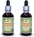 Winter-Savory (Satureja Montana) Glycerit, Organic Dried Leaves Alcohol-FREE Liquid Extract (Markenname: HerbalTerra, Proudly made in USA) 2x2 fl.oz (2x60 ml)