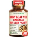 HornyGoatWeed für Männer (1000mg pro Servierung) – Male Enhancing Supplement w/ Maca Root, Tongkat Ali, Saw Palmetto, Panax Ginseng, Tribulus Terrestris & L-Arginin für Energie, Antrieb & Kraft
