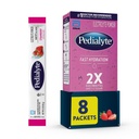 Pédialyte hydratant rapidement les emballages en poudre d'électrolyte, fraise, boisson d'hydratation, 8 emballages en poudre à usage unique