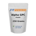 Alpha-GPC Pulver 250 Gramm, Non-GMO Alpha GPC Ergänzung Choline Pulver, Vegan, Dritte getestet, Pre-Workout, Speicher und Fokus, mit Scoop