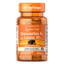 Puritan's Pride Zeaxanthin 4mg mit LutigoldTM Lutein 10mg Carotinoide, Nahrungsergänzungsmittel für gesunde Augen und Vision, 60 Easy-to-Swallow Rapid Release Softgels