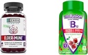 ZHOU Nutrition Elderberry Gummies Immununterstützung Bundle mit Vitafusion Vitamin B12 Gummies Energie Stoffwechselunterstützung, 60 und 90 Zähler