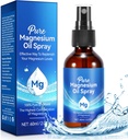 Generisches Magnesiumöl, 100% reines und natürliches Magnesiumöl Spray Bio für Füße, Muskel, Haar & Haut, leicht zu sortieren, topisches Magnesiumspray 2 fl oz