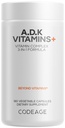 Codeage ADK Vitamins Supplement - essentielles Vitamin A, D3 5000 IU, K1 & K2 (MK4 & MK7) - 6-Monat-Versorgung - 1 Kapsel pro Servierung, Non-GMO, Gluten-Free - 180 Kapseln