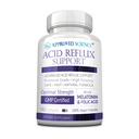 Genehmigte Science® Säure Reflux-Unterstützung - mit Melatonin, Marshmallow Root, L-Taurine -180 Kapseln - Vegan