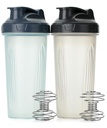 Mr. Pen- Shaker Bottles for Protein Mixes, 28 oz, 2 Pack, Clear, Protein Shaker Bottle mit Wire Whisk Ball, Blender Bottle