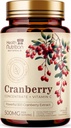 Cranberry Pills Supplement 25.000mg - Frische Cranberry Äquivalente Pulverextrakt mit Vitaminen C & E - Urinary Tract Health Support, Cran Berry Fruit, Sugar Free Formula, Bottled in USA - 60 Kapseln