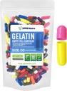 XPRS Nutra Größe 00 Leere Kapseln - 100 Count Leere Gelatine Kapseln - Pillen DIY Kapsel Füllung - Füllbare Pille Gel Kapseln für Do-It-Yourself Ergänzungen (Multi Color)