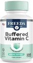 FREEDA Vitamin C - Gepuffertes Vitamin C 500mg - Kosher - Leistungsstarke Antioxidante Immununterstützung - Sensitive Stomach Vitamine C Kapseln Calcium Ascorbat - Vitamin C 500 mg - VIT C Supplement (250 Count)