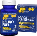 NATURAL STACKS MagTech Magnesium Lemonade + NeuroFuel Nootropic Bundle - Supporta Focus & Brain Health* - 45 Total Servings