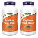 JETZT Lebensmittel Psyllium Husk 500mg, 500 Kapseln (2 Packung)