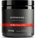 Toniiq 22mg Ultra Konzentrat Spermidin Ergänzung -Spermidin Ergänzungen für Männer und Frauen - Reis Germ Extrakt und Trihydrochlorid Komplex Mischung - 60 vegetarische Kapseln - 30 Portionen