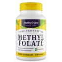 Gesunde Herkunft Methyl Folate 800 mcg (Quatrefolic, Non-GMO, Bioverfügbare Folate, Glutenfrei, Neurotransmitter-Unterstützung), 120 Veggie Caps