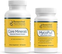 Geforschte Ernährung MycoPul Binder & Core Minerals Bundle - Unterstützung Minerals Status im Körper während Binder Protokolle (2 Produkte)