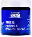 Swanson WIO Stress Restore & Immunreload Stress Support, Immune Defense, B Vitamine, Vitamin C, Biotin, PABA, Wellness, Immune Health - 4 oz Bottle, 30 Kapseln (30-Day Supply)