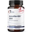 Designs für Gesundheit Annatto-GG 300 - Geranylgeraniol GG Supplement von Annatto Seeds - Unterstützt Gesundes Altern, Knochengesundheit, Muskelgesundheit, Zelluläre Energie & Produktion von Coenzym Q10 (60 Softgels)