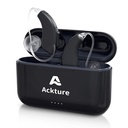 Hörgeräte, Wiederaufladbare Hörgeräte für Senioren Erwachsene mit Lärmbelästigung, 16-Channel Digital Invisible Hearing Amplifier mit Volume Control, Portable Charging Case, Schwarz