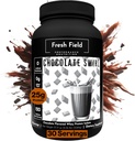 Fresh Field Chocolate Protein Powder - 25g Whey Protein Isolate, Gluten-Free & Soy-Free, Sugar-Free, 30 Portionen - Natürliche Whey Protein Pulver für Workout Fitness & Nutrition Shakes - 2,36 lb