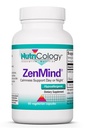Nutricology ZenMind Supplement - Calmness Support, Tag oder Nacht, GABA, L-Theanin, Allergiker, Vegetarische Kapseln - 60 Count