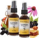 Mickelberry Gardens Elderberry Honey Propolis Throat Spray - Natürliche Immununterstützung und Throat Mantel für Kinder und Erwachsene, 2 Unzen (Pack von 2)