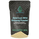 Holistic Bin Wild American Ginseng Powder Pure Organic Ginseng Supplement Made with Wild Harvested 20+ Year Old Roots from Appalachia (Panax Quinquefolius) | Keine Füllstoffe oder Additive (25 Gramm)