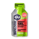 GU Energy Roctane Ultra Endurance Energy Gel, Vegan, Glutenfrei, Kosher und Dairy-Free On-The-Go Sports Nutrition for Running, Biking, Wandern oder Skifahren, Erdbeer Kiwi (24 Packets)