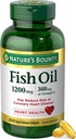 Nature's Bounty Fish Oil Omega 3 Supplements - Unterstützt Herzgesundheit, 1200 Mg Fischöl, Omega-3, 200 Softgels (Pack von 1)