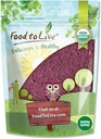 Essen zum Leben - Bio Schwarze Elderbeersaft-Pulver, 12 Unzen Non-GMO, Hergestellt aus Raw Dried Berries, Unsulfured, Vegan, Bulk, Great for Baking, Smoothies, Yogurts, No Sulphites, Enthält Maltodextrin