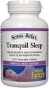 Stress-Relax Chewable Tranquil Sleep by Natural Factors, Schlafergänzung, Tropical Fruit Flavor, 60 Tabletten