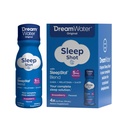 Dream Water Sleep Aid Supplement Getränk; Melatonin 5mg, GABA, 5-HTP; Zero Sugar, Natural Flavors, No Added Colors, 2.5 oz Liquid Sleep Shots, Snoozeberry, 4-Count