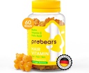 Sondears® Biotin (B7) Vegane Haarwachstumsgummis Vitamine - 10.000 mcg,Essential Vitamine A, B5, B6, B12, C, D2, E für Haarausfall-Prävention - Glutenfrei, Gelatin-frei, Halal - 60 Count