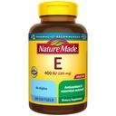Nature Made Vitamin E 180 mg (400 IU) dl-Alpha, Nahrungsergänzungsmittel für Antioxidans Unterstützung, 300 Softgel, 300 Tage Versorgung