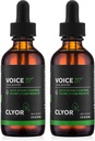 CLYOR Voice37 - Singers Voice Remedy - 2 Pack Alle natürlichen pflanzlichen Vocal Booster Formel zu Lubricate Soothe und Relieve Hoarseness Dry Itchy Throat - Enhance Singen und Sprechen - 2 oz - VOICE37
