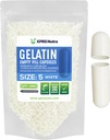 XPRS Nutra Größe 5 Leere Kapseln - 1000 Graf Sehr kleine leere Gelatine Kapseln - Pillen DIY Kapsel Füllung - Fillable Pillen Gel Kapseln für Do-It-Yourself Vitamin Supplements (Weiß)