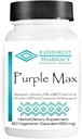 Rainforest Pharmacy Purple Max - 60 Gemüsekapseln | Wildcrafted Natural Purple Corn Cob & Extract und 15% Phenolic Compound | Non-GMO, Kräuterergänzung