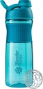 BlenderBottle SportMixer Shaker Bottle Perfekt für Protein Shakes und Pre Workout, 28-Ounce, Teal