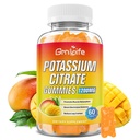 Kalium-Zitrat-Gummi, hohe Kalium-Ergänzung-Gummi-Gummi-Gummi 1200mg für Erwachsene & Kinder, Unterstützung Leg Cramps & Muskel-Gesundheit, Vegan, Mango Flavor 60 Count