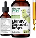 Forever Puppy Kidney Support Drops für Hunde - Cordyceps Mushroom, Astragalus, Stinging Nettle Leaf Extract - Liquid Dog Vitamins and Supplements - Zucker &amp; Alkoholfreie Tinktur - 2 fl oz