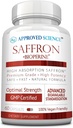 Genehmigtes Science® Saffron Standardisiert auf 3% Crocin, 2% Safranal - High-Absorption BioPerine - Vegan, 60 Kapseln - Packung von 1