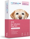 MySimplePetLab Dog Ear Infection Test Kit, Vet zugelassen, Detects Yeast & Bacteria, Mail-in Kit, Schnelle Ergebnisse, Einfache zu Hause Verwendung für Smelly, Itchy Ears, unterstützt Hundeohrgesundheit