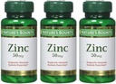 Nature's Bounty Zinc 50 mg Caplets 100 ea (Pack von 3)