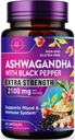 Ashwagandha 2,100 mg - Ashwagandha Ergänzungen für Frauen in Veggie Kapseln mit Pulver & Root Extract, Schwarzer Pfeffer für hohe Absorption, Pflanzenbasiert, Non-GMO, Bottled in den USA - 60 Veggie Kapseln