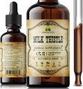 Milk Thistle Liver Detox – All-Natural Silymarin-Extrakt für Leberreinigung, Immununterstützung & Hautgesundheit – Kräutermilchdistelergänzung – 4 fl oz