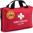 Schutz Life Business First Aid Kit, Notfall Erste Hilfe Kit für Office-Einstellung, medizinische Kit Zubehör, Erste Hilfe Kits für Unternehmen, Schule & Kommerzielle Nutzung - 200 Stück