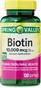 ikj Biotin Hair/Skin/Nails Health Ernährungsergänzung Softgels, 10.000 mcg, 120 Count