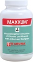 Karuna MAXXUM 4 180 Vegetarische Kapseln | multivitamin und Mineralergänzung, Lutein, Zeaxanthin, Lycopin, Alpha-Caroten und Cryptoxanthin, Citrus Bioflavonoids,1:1 Calcium/Magnesium