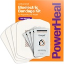 PowerHeal Bioelectric Bandage Kit für Wound Care & Fast Healing – 3-Layers w/Bioelectric Pad, Absorbent Pad, Adhesive + Wound Hydrogel – für Schnitte, Abrasionen, Blister, Burns – 4-Pack, 4” x 4”