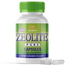 Zeolite Pure Capsules | Zeolite Detox, Extra Strength | Pure, Full Body Cleanse for Women, Men | Activated Organic, Food Grade Clinoptilolite Powder 94%, 90 Caps (81 Gramm), 6 Wk bis 3 Mo Supply